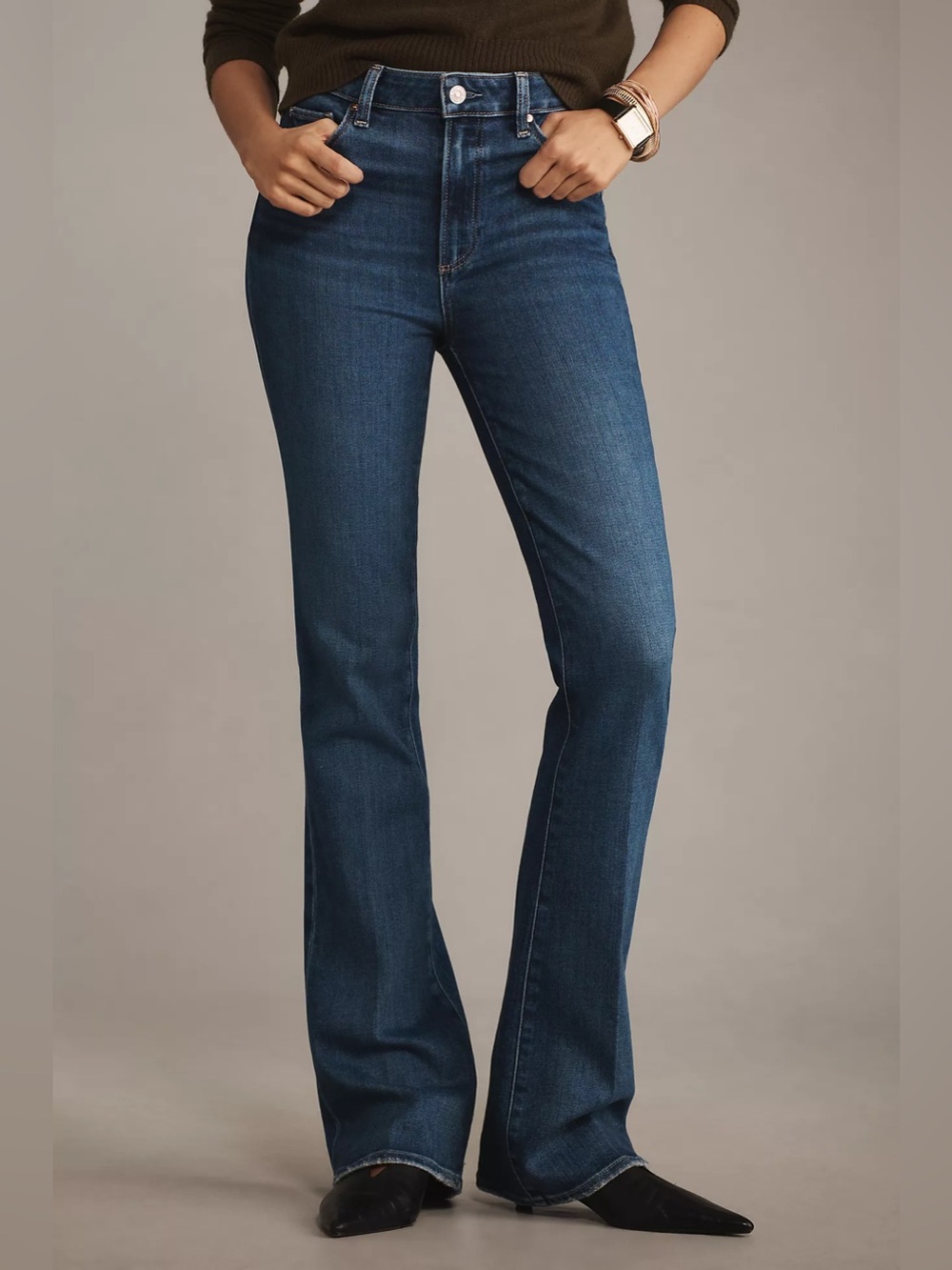 Anthropologie PAIGE Laurel Canyon Mid-Rise Bootcut Jeans